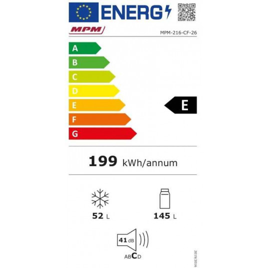 Ledusskapis MPM-216-CF-26 