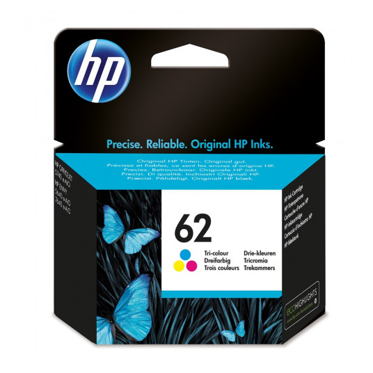 HP 62 trīskrāsu oriģinālā tintes kasetne