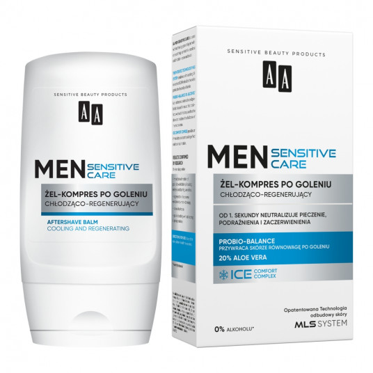 AA_Men Sensitive Care atvēsinošs un reģenerējošs želeja pēc skūšanās 100ml