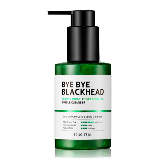SOME BY MI_Bye Bye Bye Bye Bye Bye Bye Blackhead 30 Days Miracle Green Tea Tox Bubble Cleanser Facial Foam 120ml