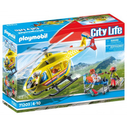 BŪVĒTA PLAYMOBIL UZ HELIKOPTERU 71203