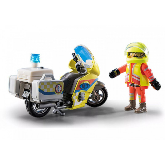 Komplekts ar figūru City Life 71205 Glābšanas motocikls ar mirgojošu gaismu
