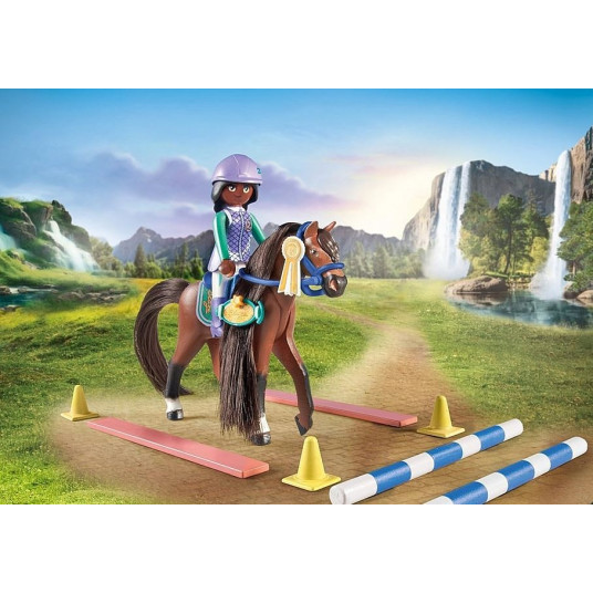 Komplekts z figurkami Horses 71355 Zoe i Blaze z przeszkodami
