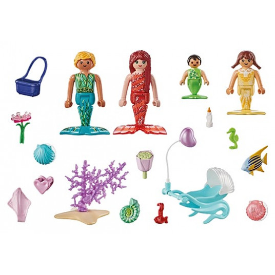 Figūru komplekts Princess Magic 71469 Mermaid Family