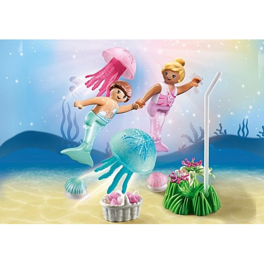 Figūru komplekts Princess Magic 71504 Mermaid Kids ar medūzu