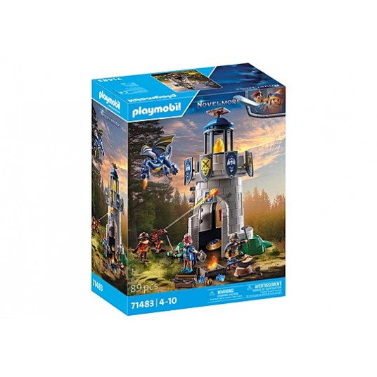 Knight&#39;s tower with smith and dragon