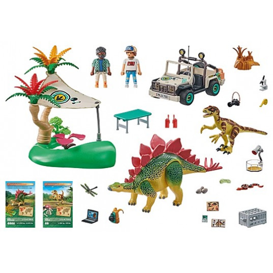 Figures set Dinos 71523 Research camp with dinos