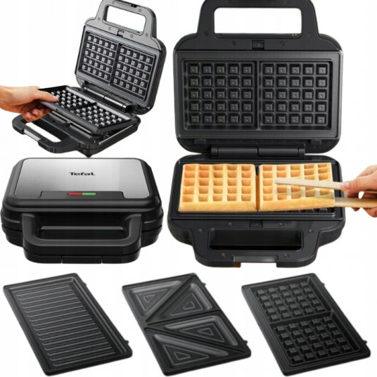 Sviestmaižu cepeškrāsns - vafeļu cepeškrāsns (3in1) Tefal SW383D10