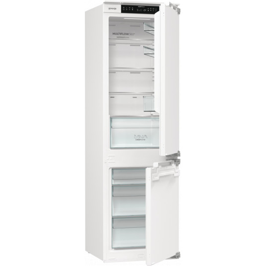 Gorenje Refrigerator | NRKI517E42 | Energy efficiency class E | Built-in | Combi | Height 177.2 cm | No Frost system | Fridge net capacity 176 L | Freezer net capacity 76 L | Display | 35 dB | White