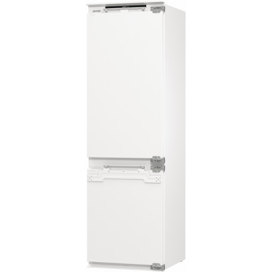 Gorenje Refrigerator | NRKI517E42 | Energy efficiency class E | Built-in | Combi | Height 177.2 cm | No Frost system | Fridge net capacity 176 L | Freezer net capacity 76 L | Display | 35 dB | White