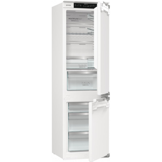 Gorenje Refrigerator | NRKI517E62WF | Energy efficiency class E | Built-in | Combi | Height 177.2 cm | No Frost system | Fridge net capacity 176 L | Freezer net capacity 76 L | Display | 35 dB | White