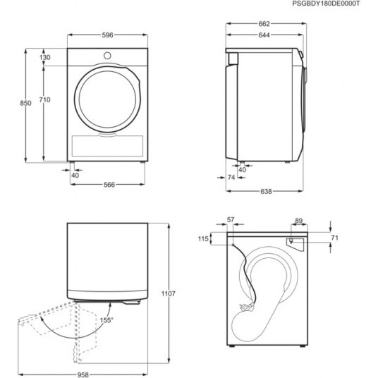 Veļu žāvētājs  Electrolux EW7D283VE 