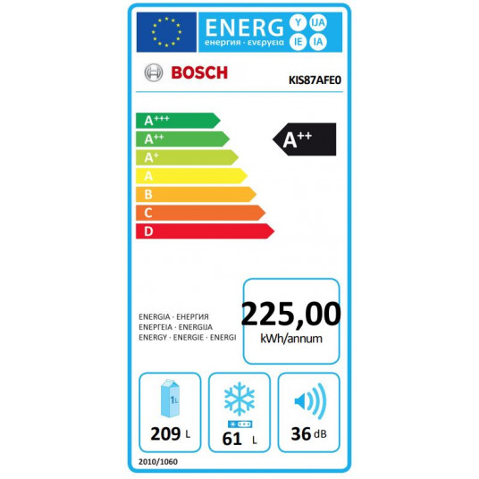 Ledusskapis Bosch KIS87AFE0 + papildus atlaide