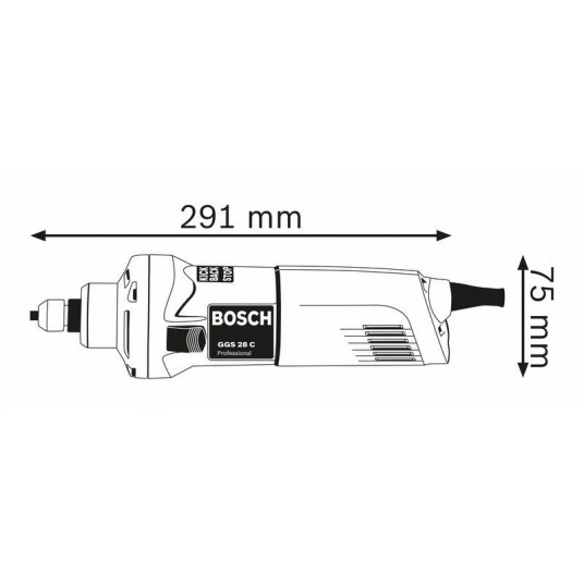 Bosch 0 601 220 000 Krāsu slīpmašīna/līniju slīpmašīna 28000 apgr./min 650 W