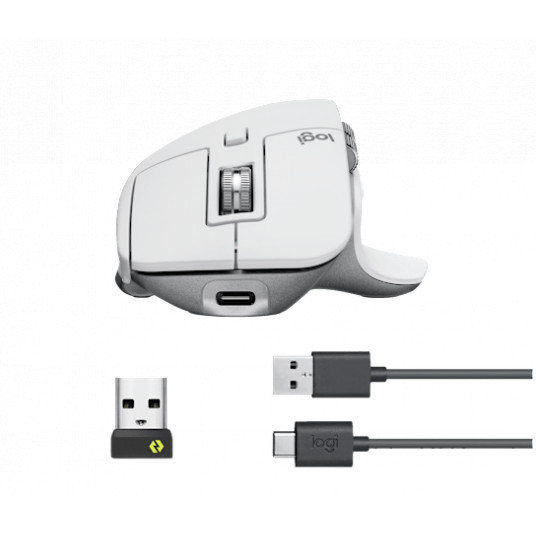 Pele Logitech MX Master 3s Optical Pale Gray