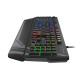 Klaviatūra Genesis Rhod 350, RGB LED light, US layout, Ar vadu, Melns