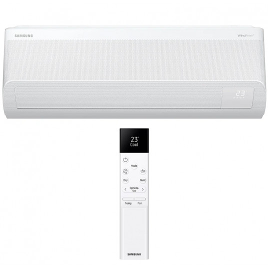 SAMSUNG WALL WIRELESS ARISE Windfree 2,5/3,2 kW gaisa kondicionieru komplekts AR09TXFCAWKNEU + AR09TXFCAWKXEU + AR-EH03E