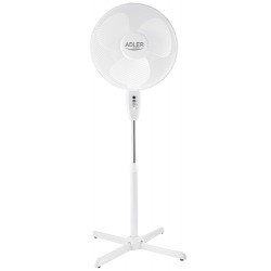 Adler AD 7305 Stand Fan, Number of speeds 3, 90 W, Oscillation, Diameter 40 cm, White