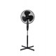 Mesko Fan MS 7311 Stand Fan, Number of speeds 3, 45 W, Oscillation, Diameter 40 cm, Black