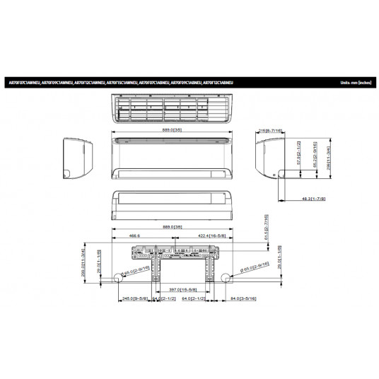 SAMSUNG WALL-WINDLESS Windfree™ Avant S2, 2,5/2,2 kW gaisa kondicionēšanas komplekts