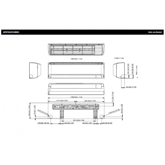 SAMSUNG WALL-WINDLESS Windfree™ Avant S2, 6,5/7,4 kW gaisa kondicionēšanas komplekts