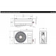 SAMSUNG SIZEN Windfree™ Avant Black S2, 2,0/2,2 kW gaisa kondicioniera komplekts