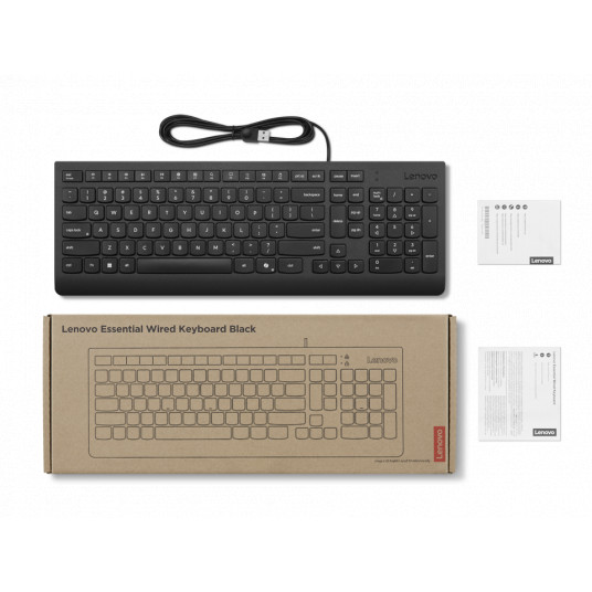 Lenovo Essential Wired Keyboard - US English | Lenovo
