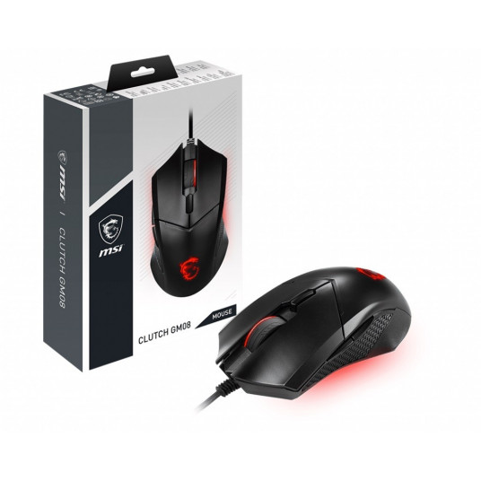 Pele MSI Clutch GM08 Optical Gaming Mouse Black