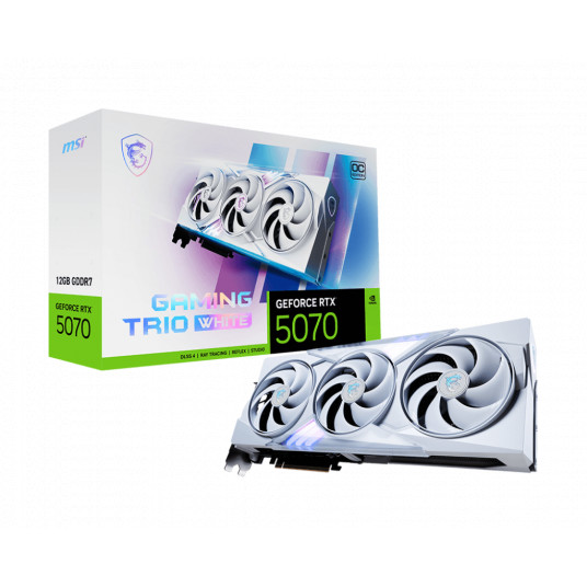 MSI GeForce RTX 5070 12G GAMING TRIO OC WHITE | NVIDIA | 12 GB | GeForce RTX 5070 | GDDR7 | HDMI porti 1 | PCI Express Gen 5