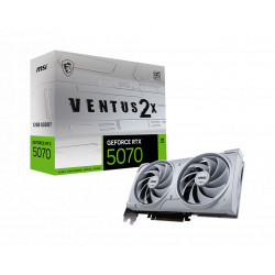MSI GeForce RTX 5070 12G VENTUS 2X OC WHITE | NVIDIA | 12 GB | GeForce RTX 5070 | GDDR7 | HDMI porti 1 | PCI Express Gen 5