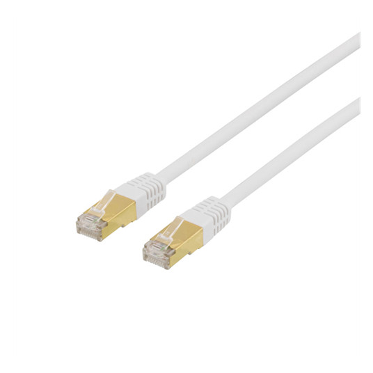 Kabeļi DELTACO S/FTP Cat7 1,5m, 600Mh, LSZH, RJ45, balts / STP-711V