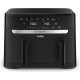 TEFAL Dual Easy Fry Essential Airfryer | EY901N | Power 2700 W | Capacity 8.3 L | Black