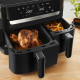 TEFAL Dual Easy Fry Essential Airfryer | EY901N | Power 2700 W | Capacity 8.3 L | Black
