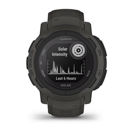 Viedais Pulkstenis Garmin Instinct 2 Solar, Graphite/ 010-02627-00