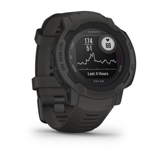 Viedais Pulkstenis Garmin Instinct 2 Solar, Graphite/ 010-02627-00
