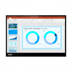 Lenovo ThinkVision M14d LED displejs 35,6 cm (14") 2240 x 1400 pikseļu 2.2K melns