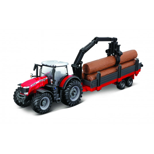 BBURAGO tractor with deluxe trailer, assort., 10cm, 18-31677/18-31678/18-31659