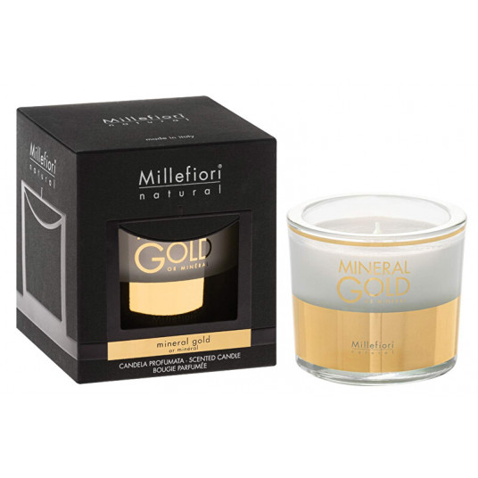 Millefiori Milano - Aromātiskā svece Natural Mineral Gold 180 g