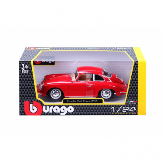 Bburago 1/24 automašīnas modelim Porsche 356B Coupe 1961 18-22079