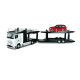 BBURAGO 1/43 Street Fire auto traktors Mercedes Benz Actros ar Volkswagen Polo GTI Mark 5, 18-31458