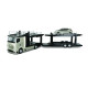 BBURAGO 1/43 Street Fire auto traktors Mercedes Benz Actros ar Volkswagen Polo GTI Mark 5, 18-31458