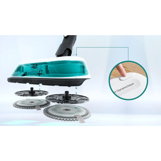 Bosch BCS71HYG4 Bezvadu putekļsūcējs 2-in-1 Unlimited 7 ProHygienic Aqua White