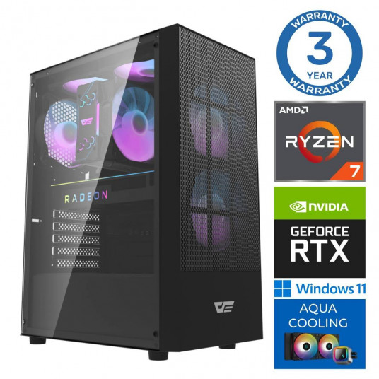 INTOP AQUA Ryzen 7 7700X 16GB DDR5 500SSD M.2 NVME RTX3060 12GB WIN11