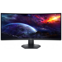 Dell LCD S3422DWG 34 ", VA, WQHD, 3440 x 1440, 21:9, 2 ms, 400 cd/m², Black, HDMI ports quantity 2