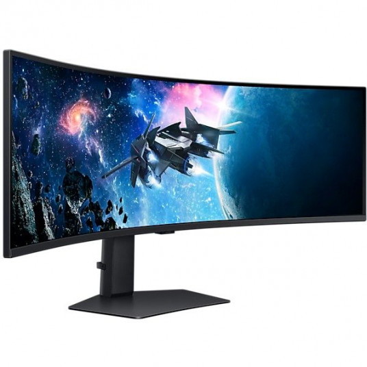 "124cm/49"" (5120x1440) Samsung Odyssey G9 S49CG954EU 32:9 DualQuadHD Curved Gaming 240Hz 1ms HDR1000 2xHDMI DP USB Black"