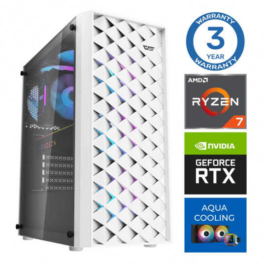 INTOP AQUA Ryzen 7 7700X 16GB DDR5 500SSD M.2 NVME RTX3060 12GB no-OS