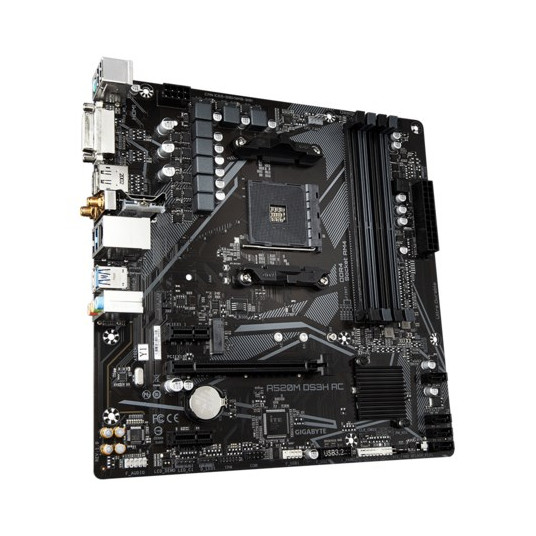 "Gigabyte A520M DS3H AC (A520.AM4.mATX.DDR4)"