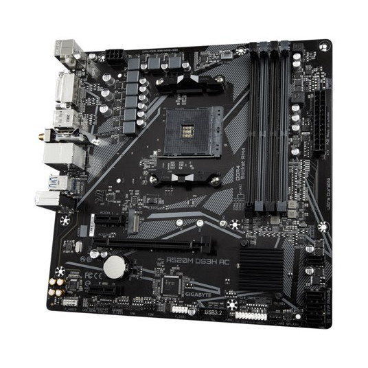 "Gigabyte A520M DS3H AC (A520.AM4.mATX.DDR4)"
