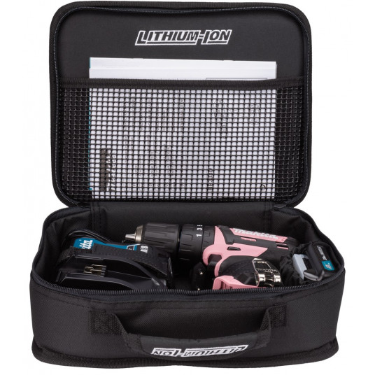 Makita HP333DSAP1 elektriskais skrūvgriezis vai triecieninstruments 1700 RPM melns, rozā krāsā