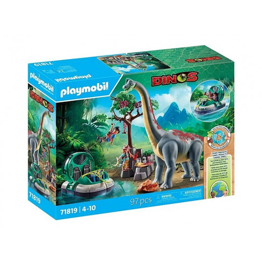 Set with figurines Dinos 71819 Brachiosaurus with Hover craft